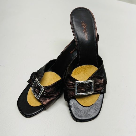 Brighton women’s open heels shoes size 7.5 - Picture 1 of 7